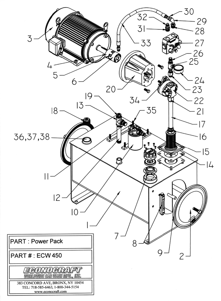 10 INFO HYDRAULIC POWER PACK PARTS